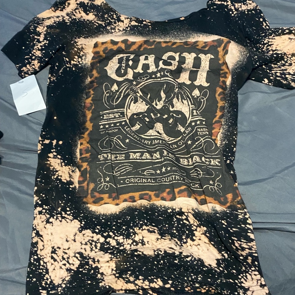 Johnny cash slouch shoulder tee